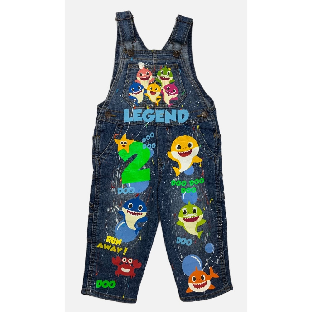 OshKosh B'gosh Blue Shark Overalls